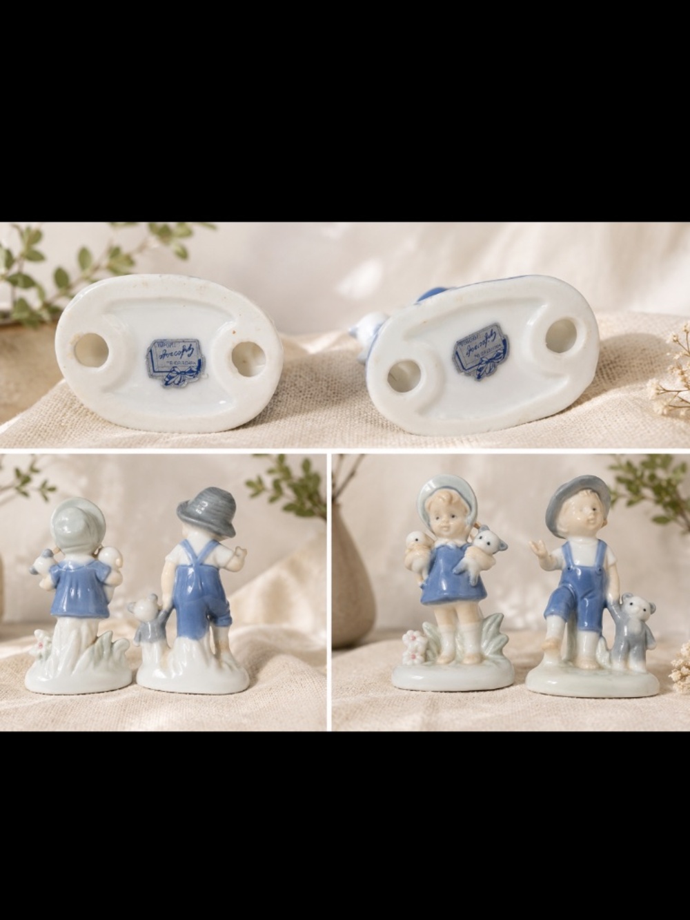 Vintage Giftcraft Toronto Porcelain Boy & Girl Figurines Set